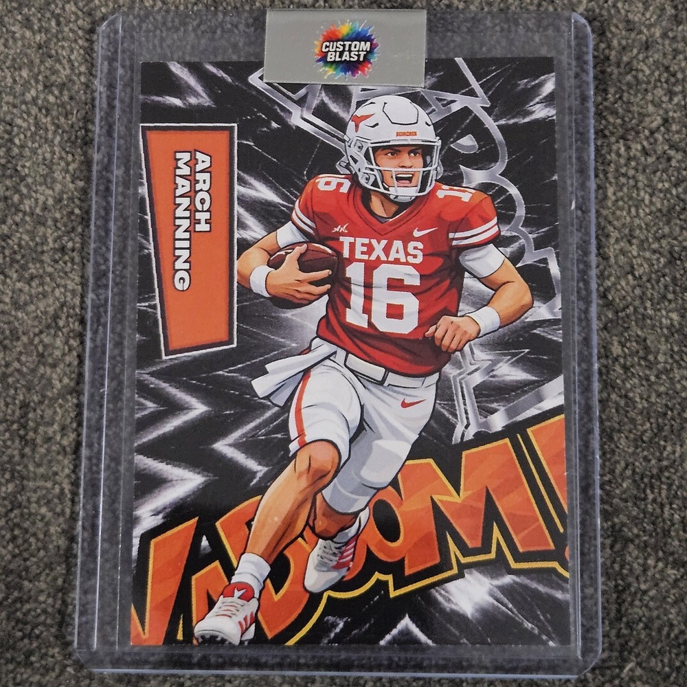 Arch Manning CUSTOM Kaboom Football Card